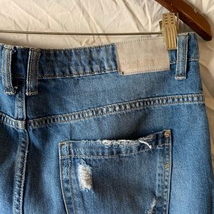 Zara basic denim Destroyed